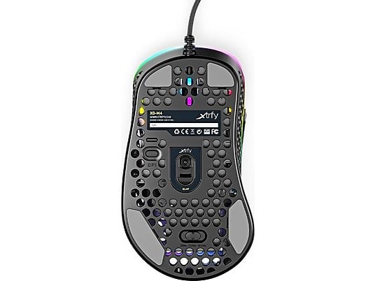 CHERRY M4 RGB - Souris Gaming, Filaire, Optique avec diodes électroluminescentes, 16000 cpi, Noir