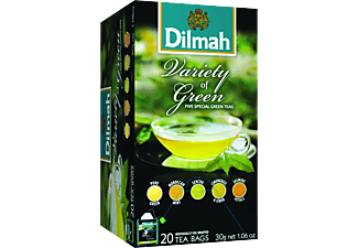 DILMAH Variety Pack Green Teas vegyes zöld tea válogatás, 20x1,5g
