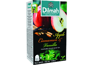 DILMAH Alma&Fahéj aromás fekete tea, aromazáró dobozban, 20*1,5g