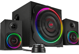 SPEEDLINK Gravity Carbon RGB - Sistema di altoparlanti per PC 2.1 (Nero)