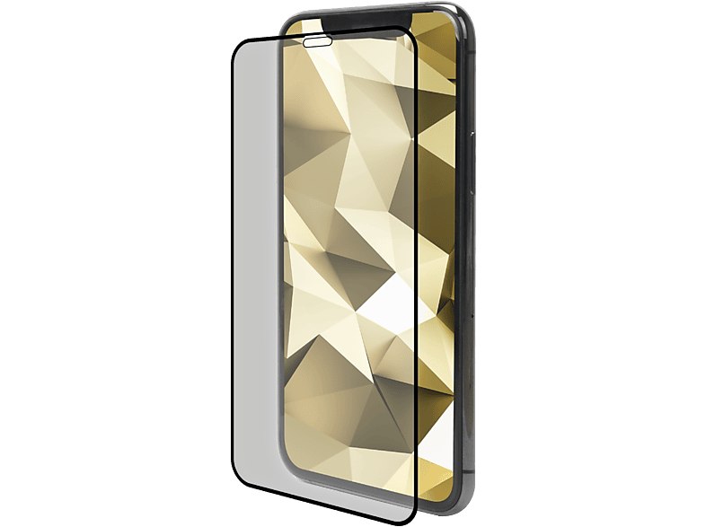 ISY Beschermglas Zwart Frame iPhone X / XS / 11 Pro