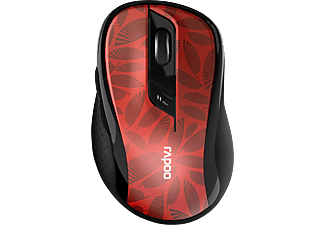 RAPOO M500 Silent - Mouse (Rosso/Nero)