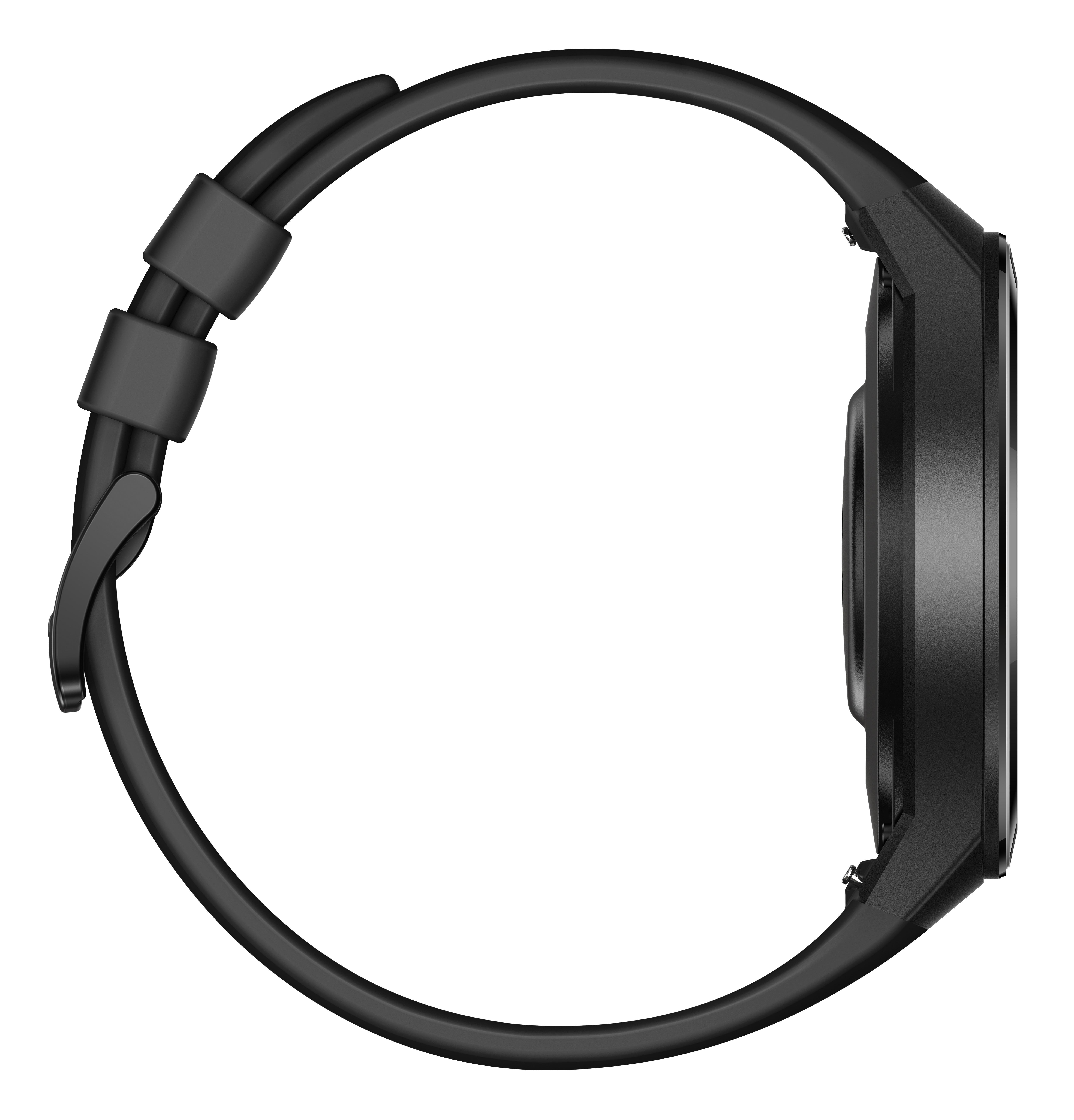 HUAWEI Huawei Watch GT 2e Smartwatch Metall, Kunststoff Fluorelastomer/Thermoplastisches Polyurethan, 140-210 mm, Graphite Black