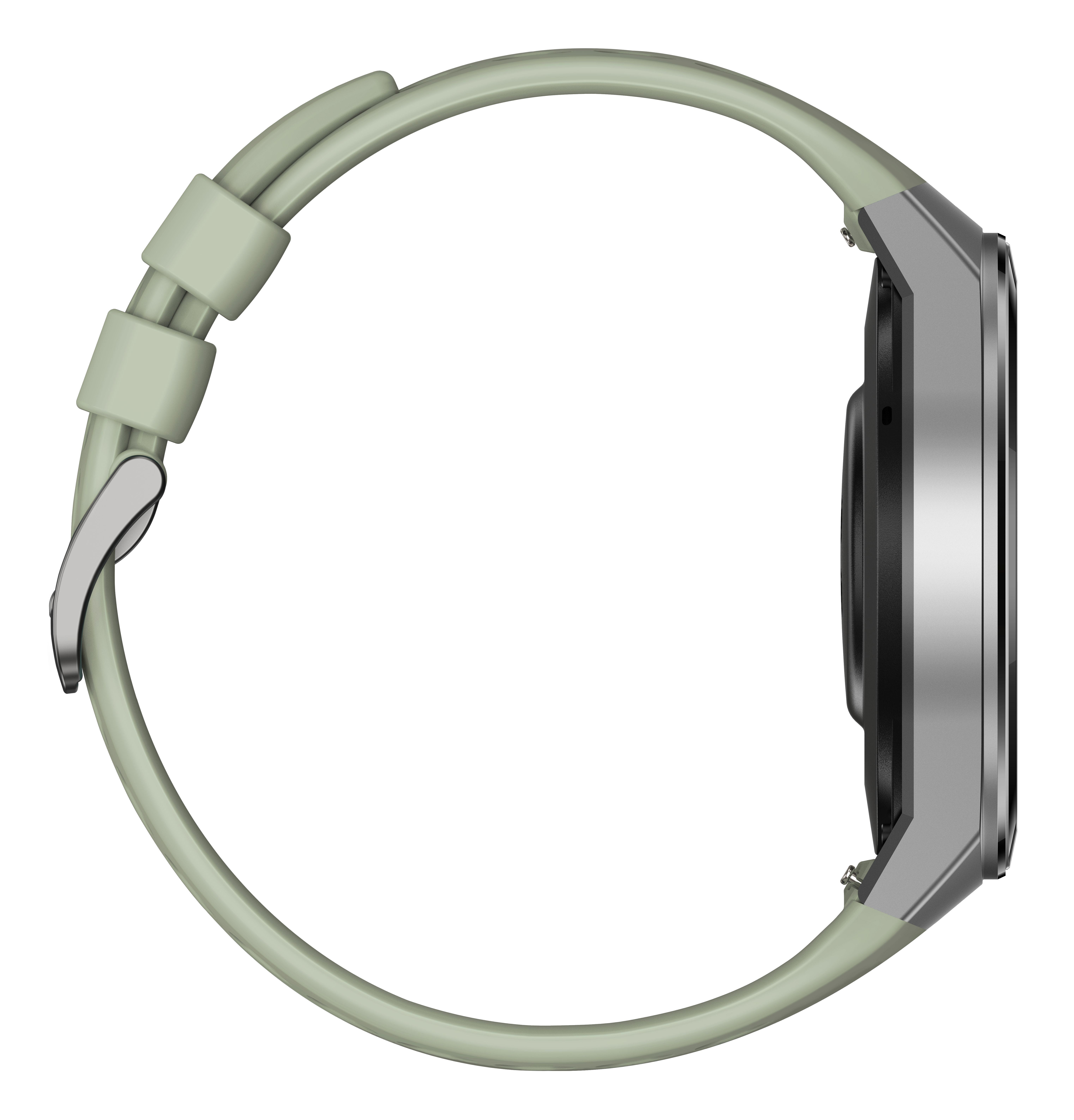 HUAWEI Huawei Watch GT 2e (Hector B19C) Smartwatch Metall, Kunststoff Fluorelastomer/Thermoplastisches Polyurethan, 140-210 mm, Mint Green
