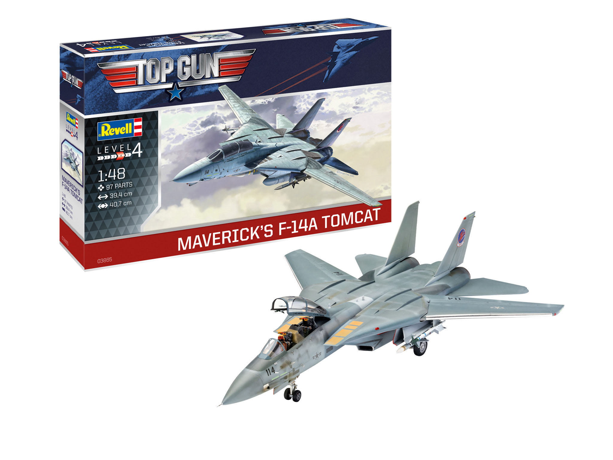 REVELL F-14 A Tomcat Modellbausatz, Mehrfarbig \