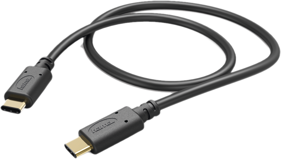 HAMA USB-C-kabel - USB-C 1.5 m Zwart (183329)