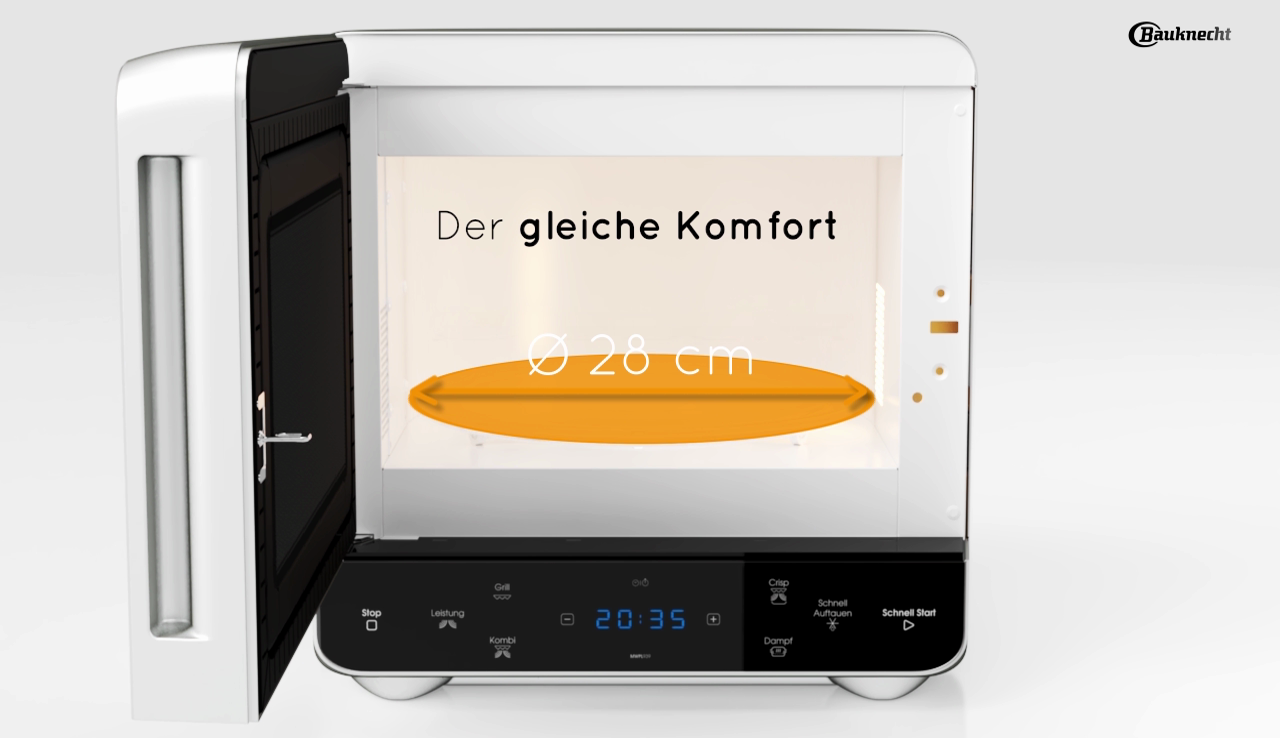 BAUKNECHT MW 39 WSL, Mikrowelle (700 Watt, Grillfunktion)