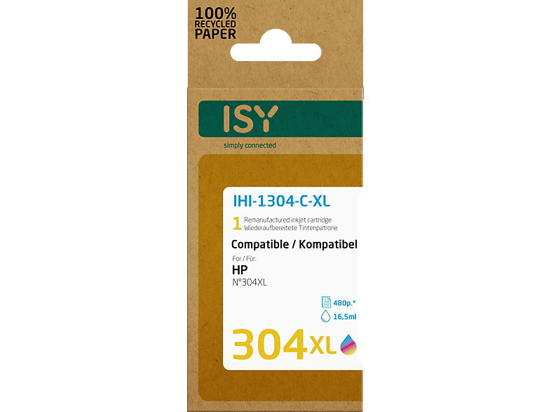 Tintenpatrone IHI-1304-C-XL ISY Mehrfarbig