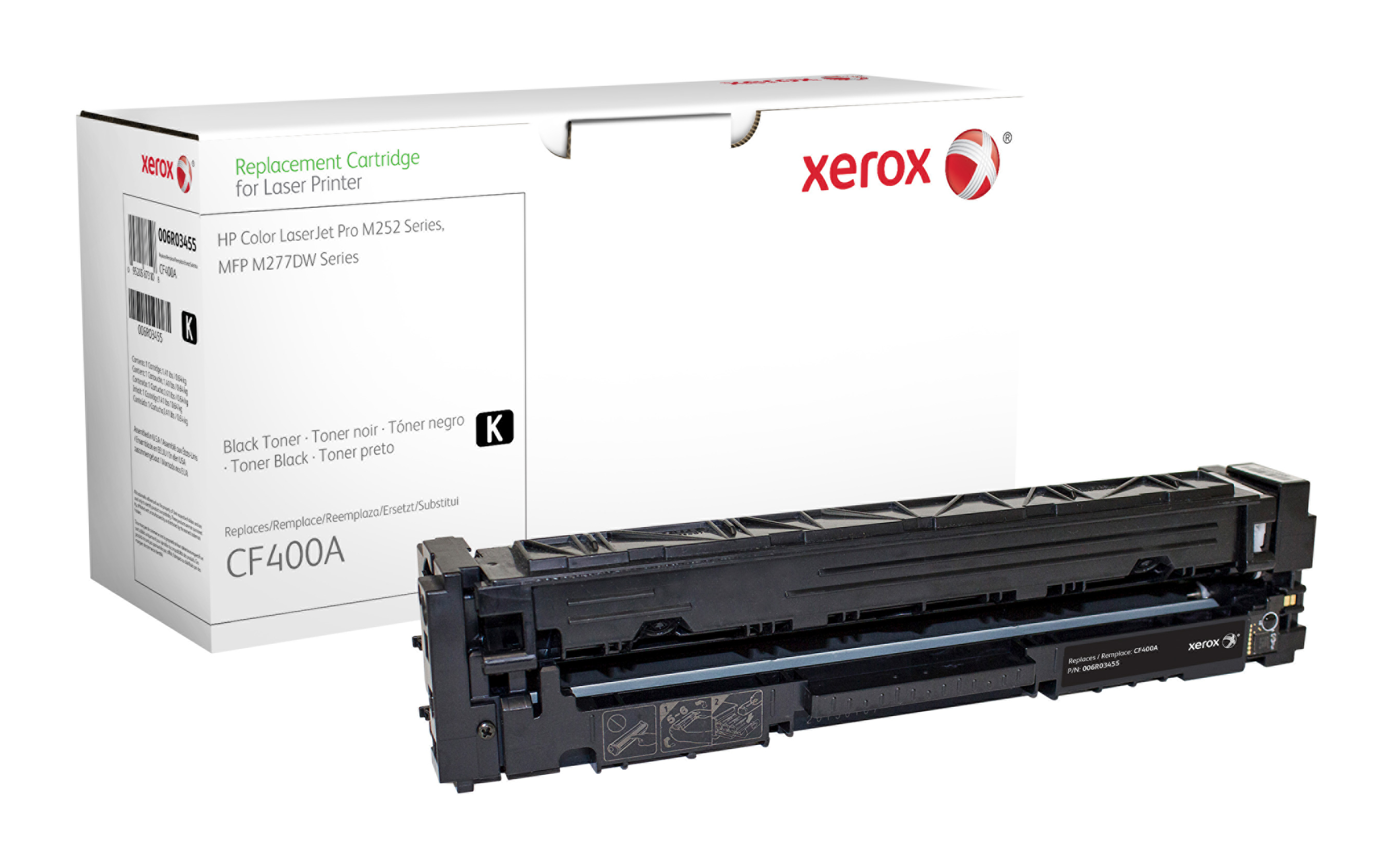 Tóner y cartucho láser - Xerox 006R03455, 1500 páginas, negro