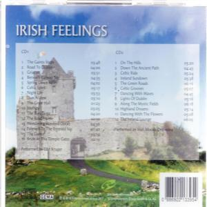Egy CD-tok hátulja a számlistákkal és egy kastély képével.