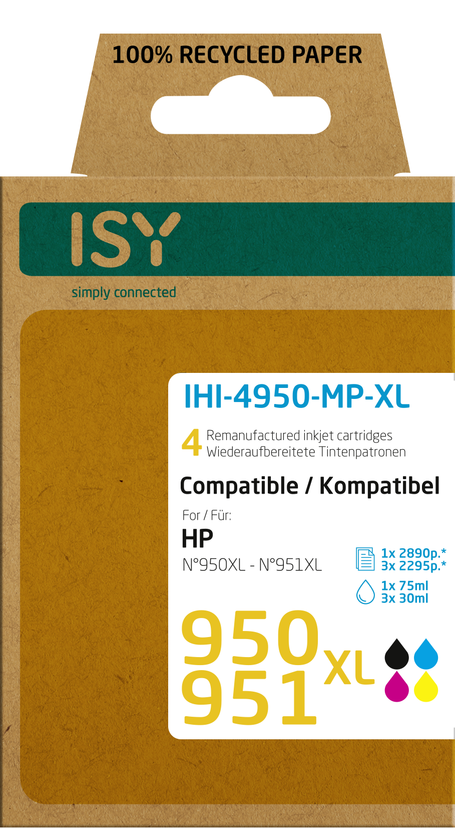 ISY Mehrfarbig Tintenpatrone IHI-4950-MP-XL