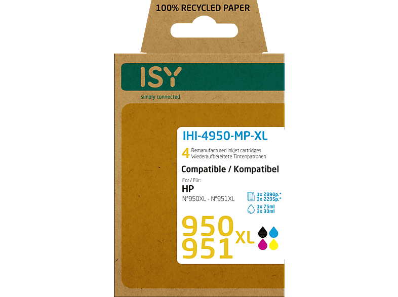 IHI-4950-MP-XL Mehrfarbig ISY Tintenpatrone