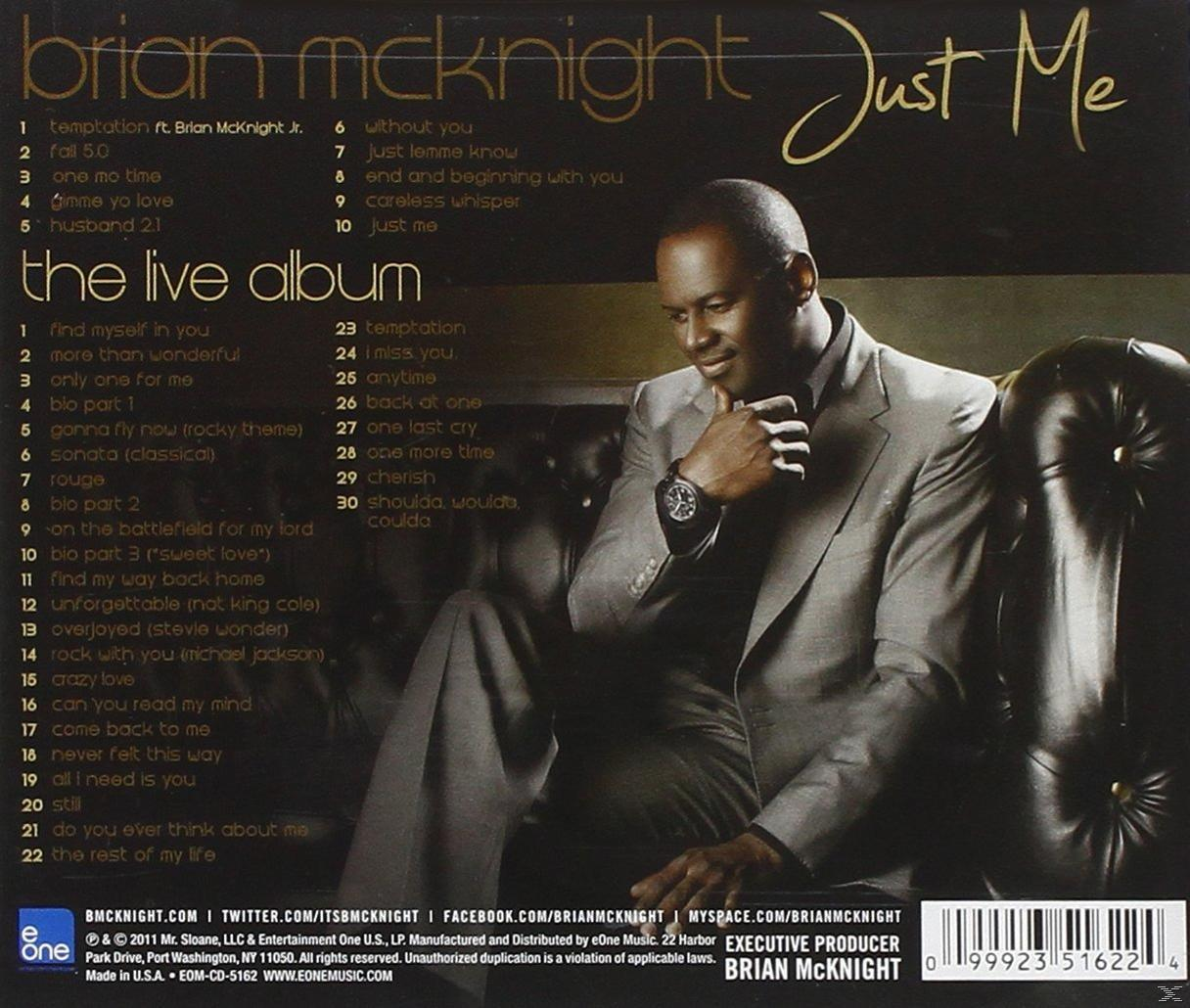 Albumcover mit Brian McKnight im Anzug und Albumdetails.