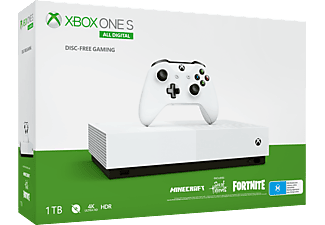 MICROSOFT Xbox One S 1TB All Digital/Fortnite Oyun Konsolu