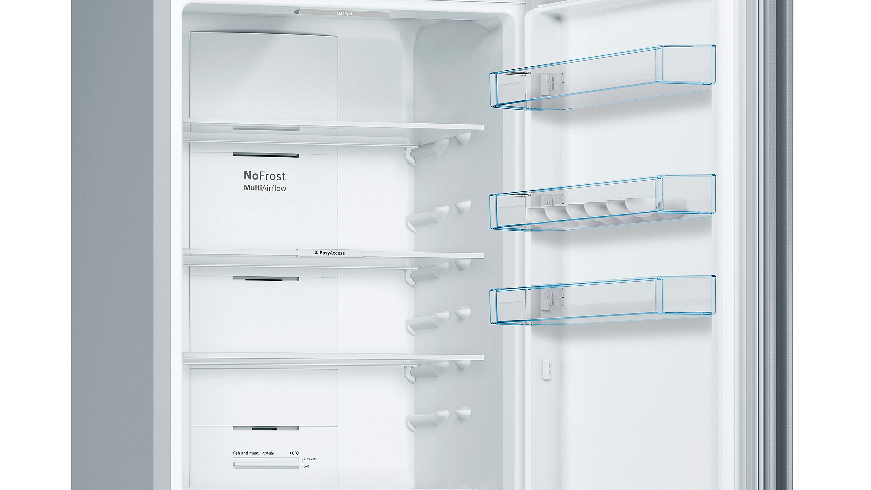 BOSCH KGN 392 IDA Serie 4 Kühlgefrierkombination (D, 400 l, 2030 mm hoch, Edelstahl/Chrome-Inox Metallic)