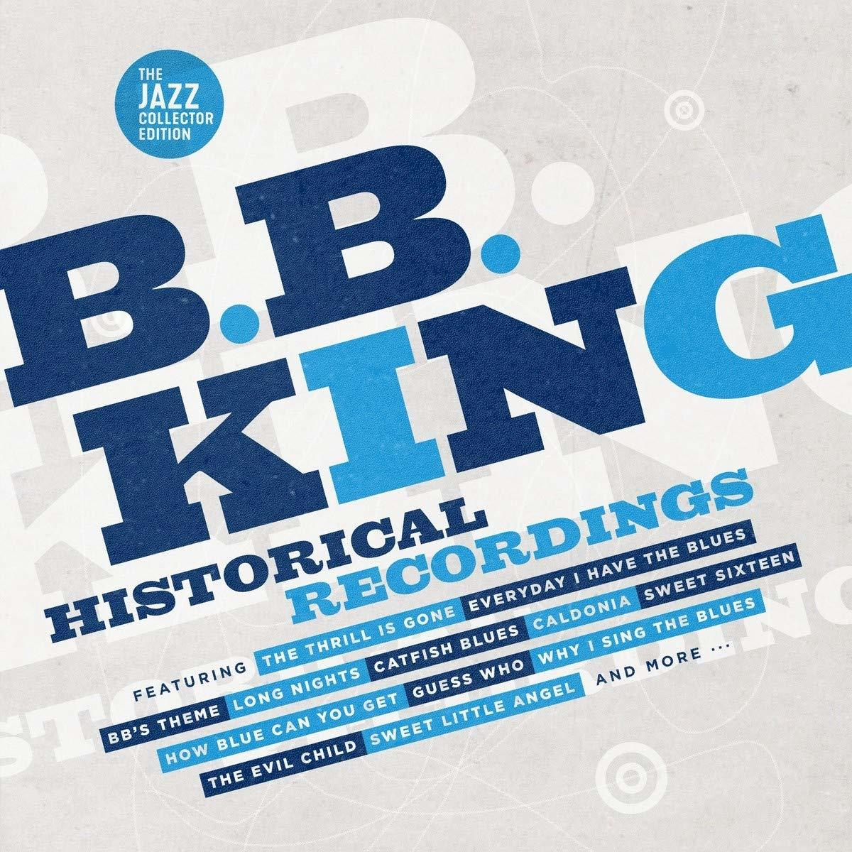 Album borító B.B. King szöveggel és különböző dalcímekkel.