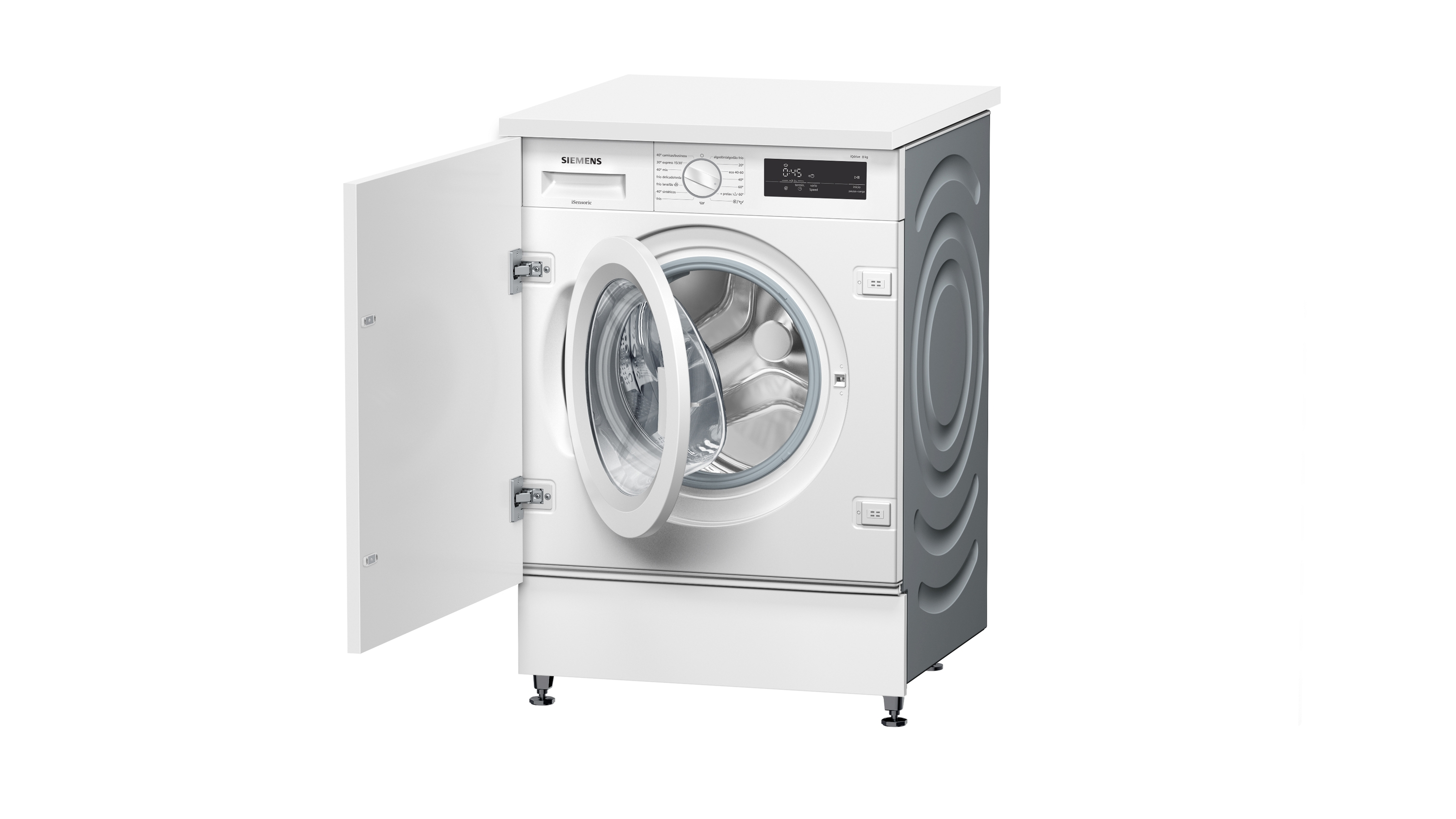 Lavadora carga frontal - Siemens WI12W325ES, 8 kg, 15 Programas, 1.200 rpm, Blanco