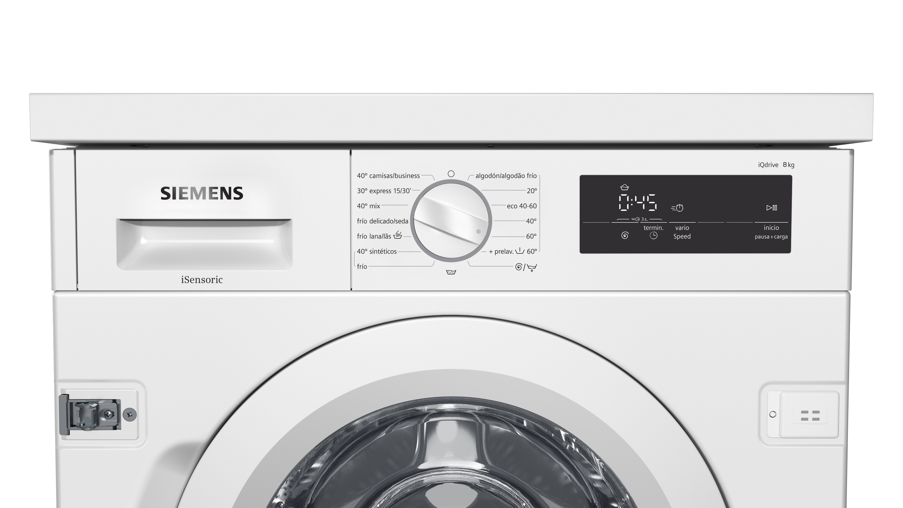 Lavadora carga frontal - Siemens WI12W325ES, 8 kg, 15 Programas, 1.200 rpm, Blanco