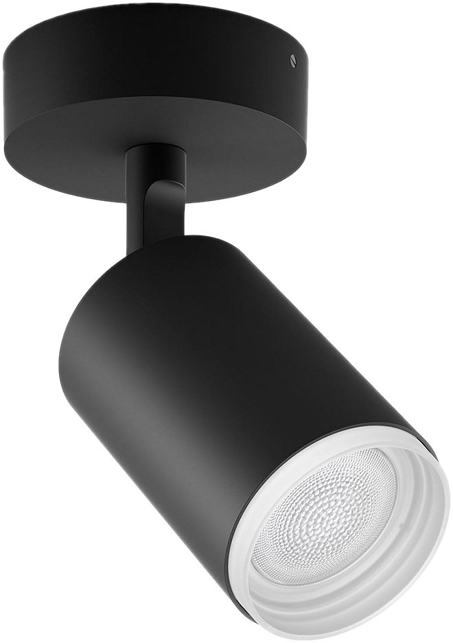 PHILIPS HUE Luminaire à spot Smart Fugato RGB Noir (5063130P7)