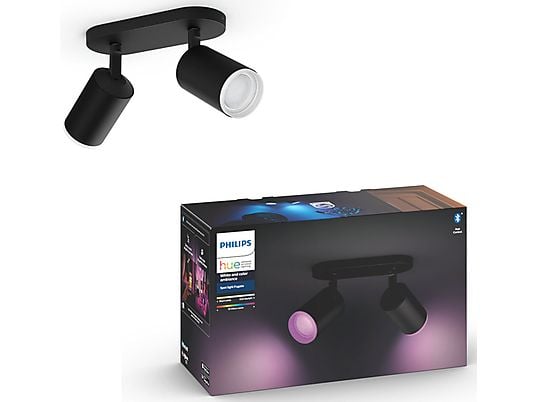 PHILIPS HUE Bluetooth Spot double Fugato wit en gekleurd light (5063230P7)