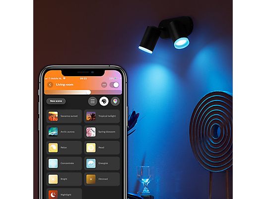 PHILIPS HUE Bluetooth Spot double Fugato wit en gekleurd light (5063230P7)