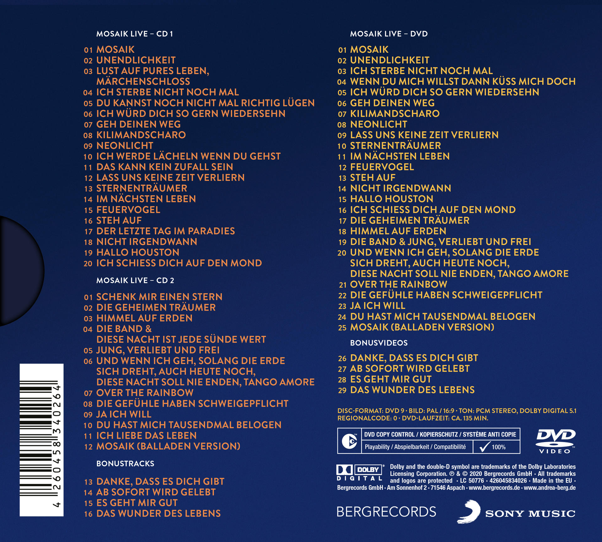 CD- und DVD-Hüllen mit Text. DVD hat eine Disc. CD hat eine Disc. Text auf den Hüllen.