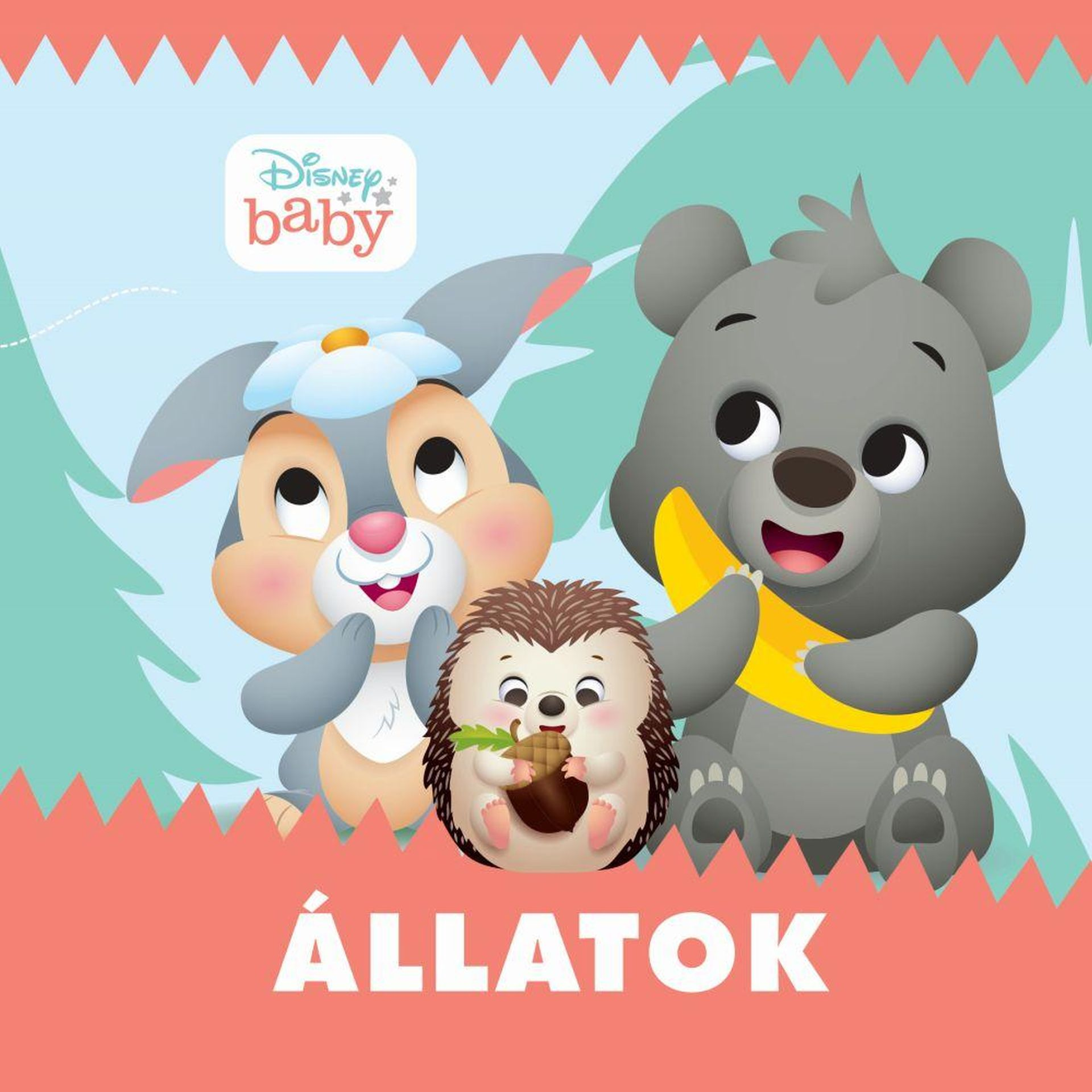 Manó Könyvek - Állatok (zörgős textil könyv) Disney Baby