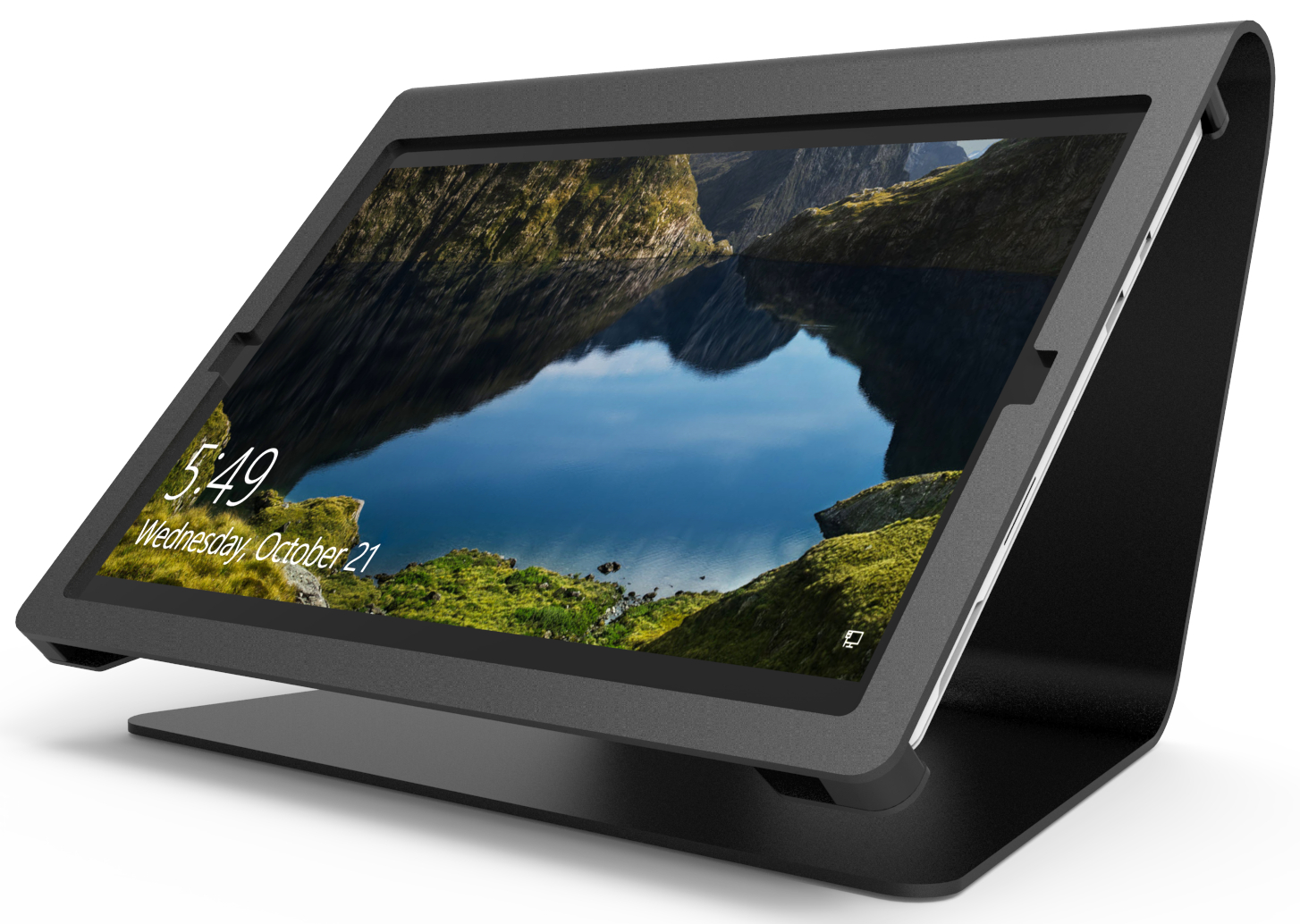 COMPULOCKS Nollie iPad Kiosk Tabletgehäuse, max. 9,7 Zoll, Schwarz
