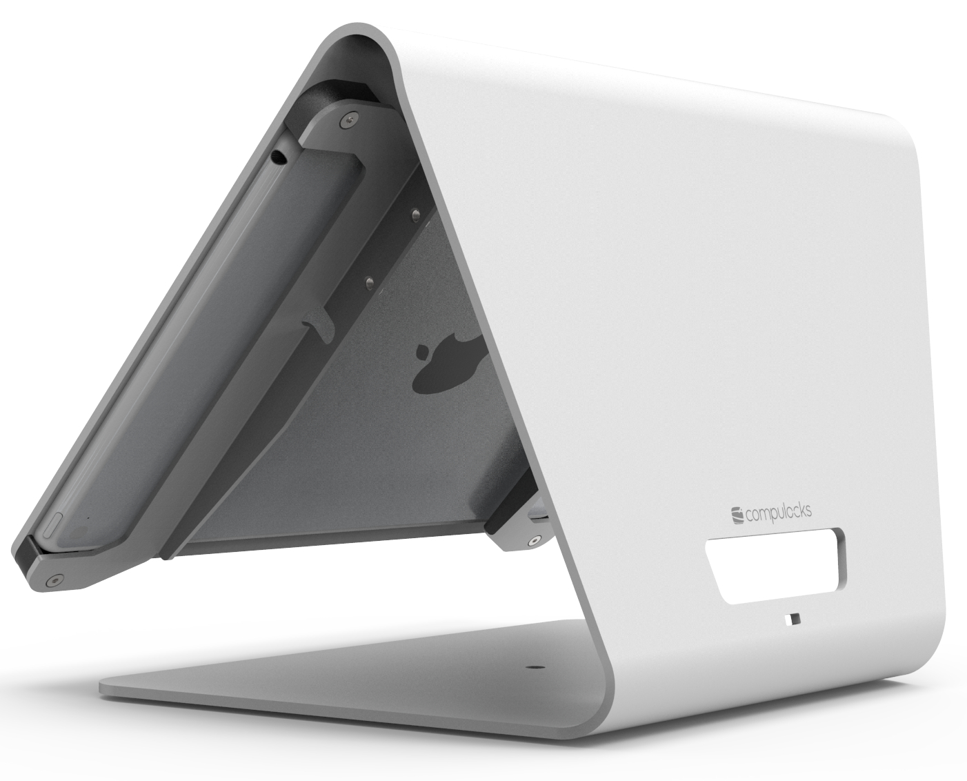 COMPULOCKS Nollie iPad Kiosk Tabletgehäuse, max. 9,7 Zoll, Weiß