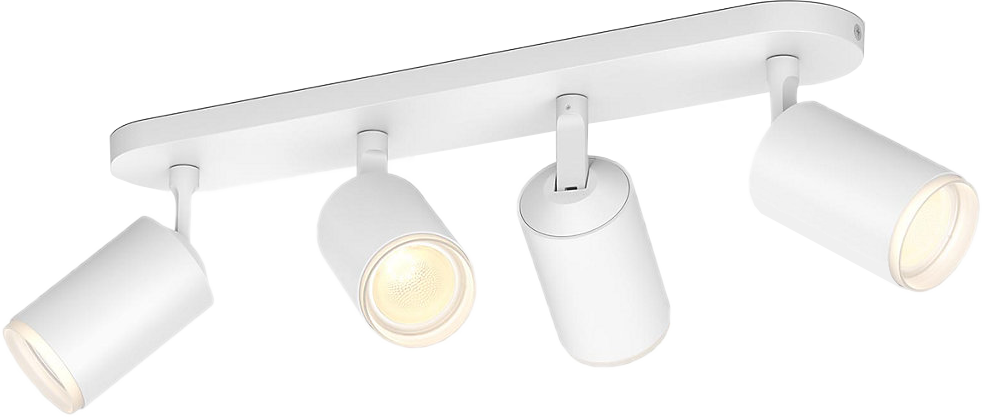 PHILIPS HUE Bluetooth Spot quadruple Fugato wit en gekleurd light (5063431P7)