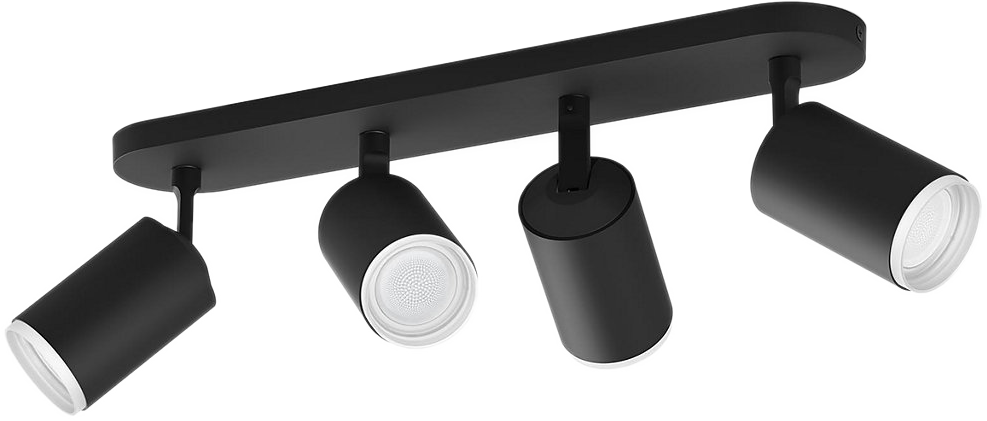 PHILIPS HUE Bluetooth Spot quadruple Fugato wit en gekleurd light (5063430P7)