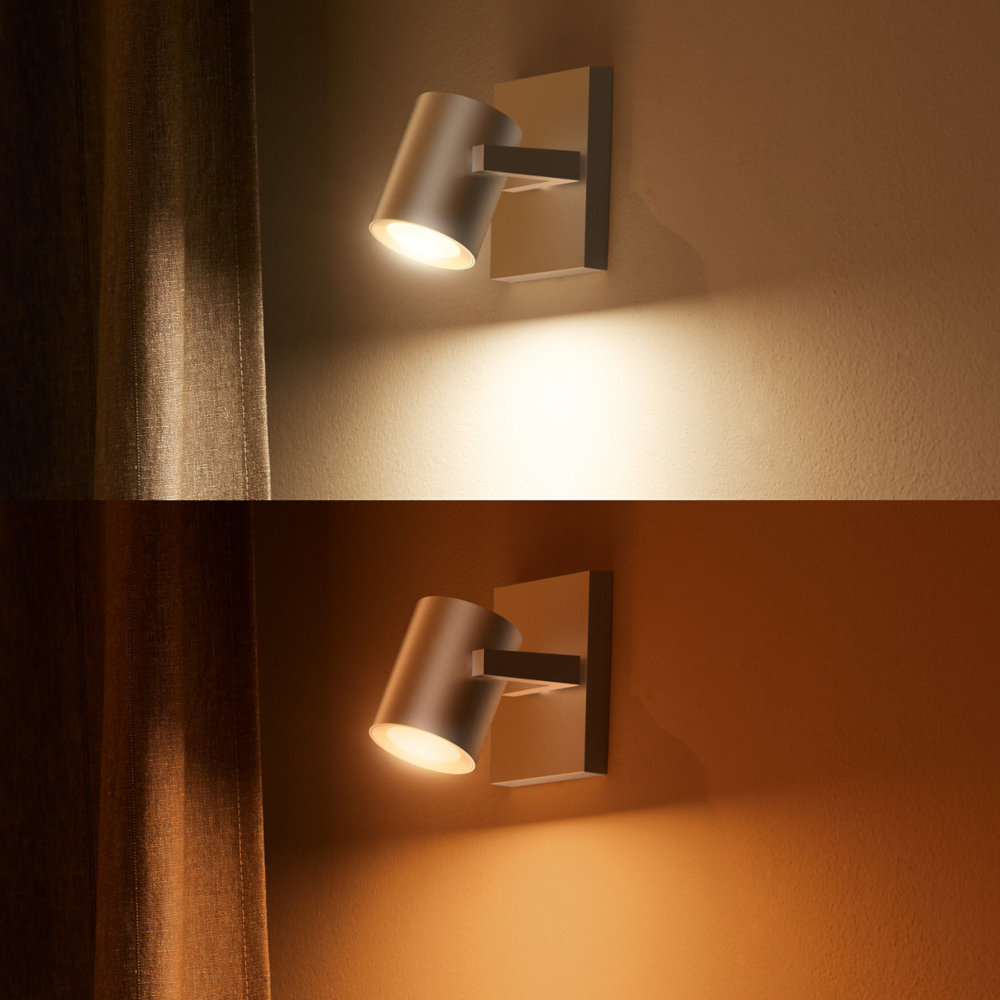PHILIPS HUE Bluetooth Spot Argenta wit en gekleurd light (5062148P7)