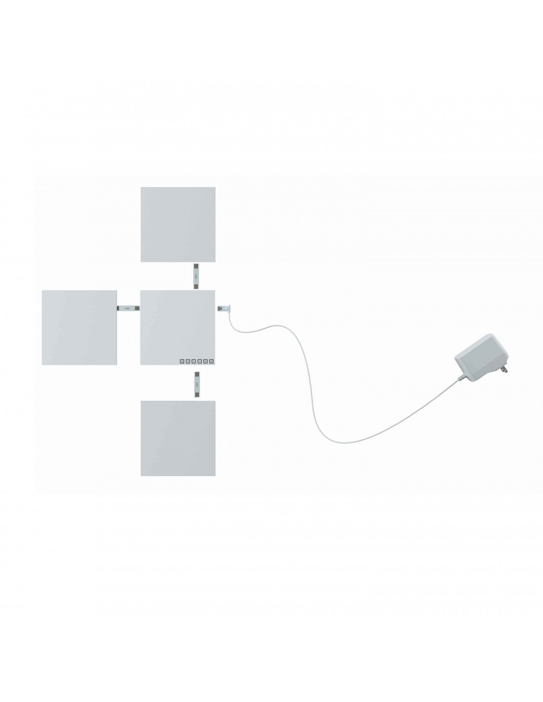 Luces LED - Nanoleaf Kit de 4 paneles LED, WiFi, Multicolor