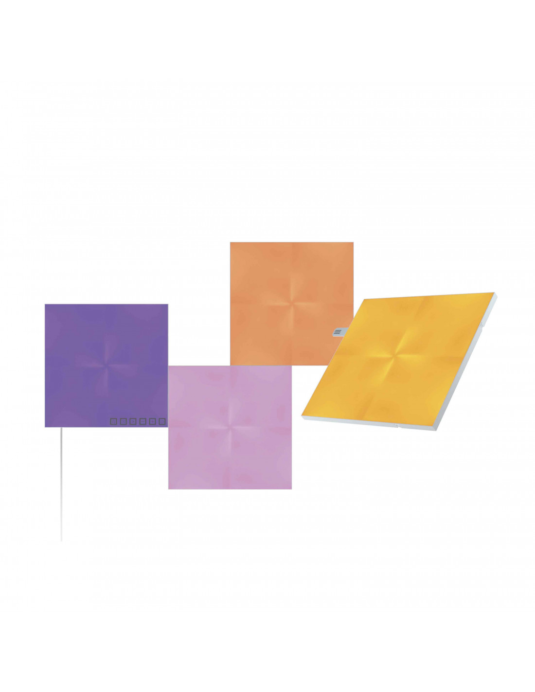 Luces LED - Nanoleaf Kit de 4 paneles LED, WiFi, Multicolor