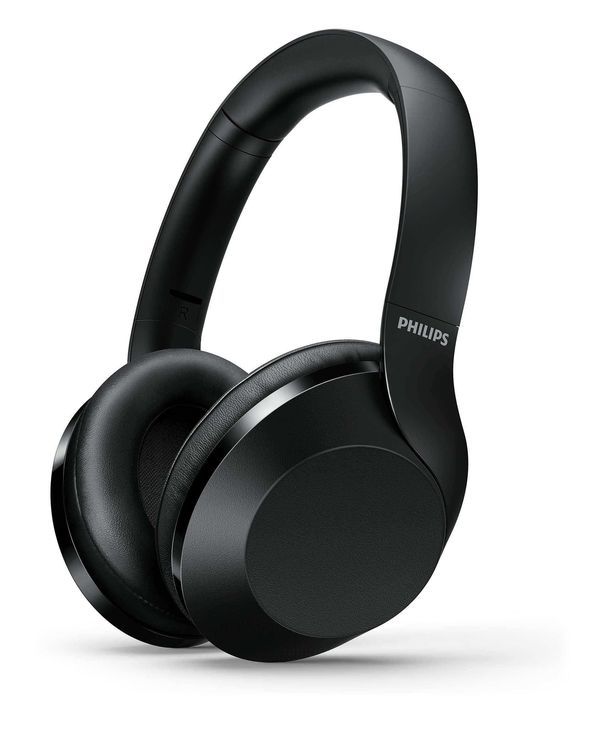 PHILIPS TAPH802BK/00, Over-ear Kopfhörer Bluetooth Schwarz
