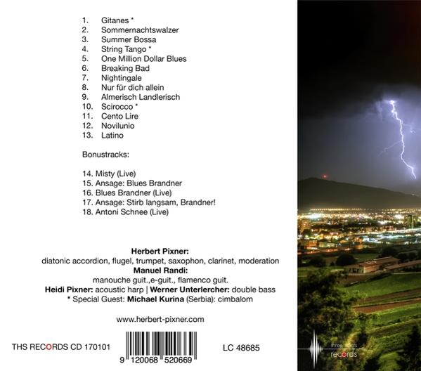 Ein Musikalbum mit einer Blitzszene.