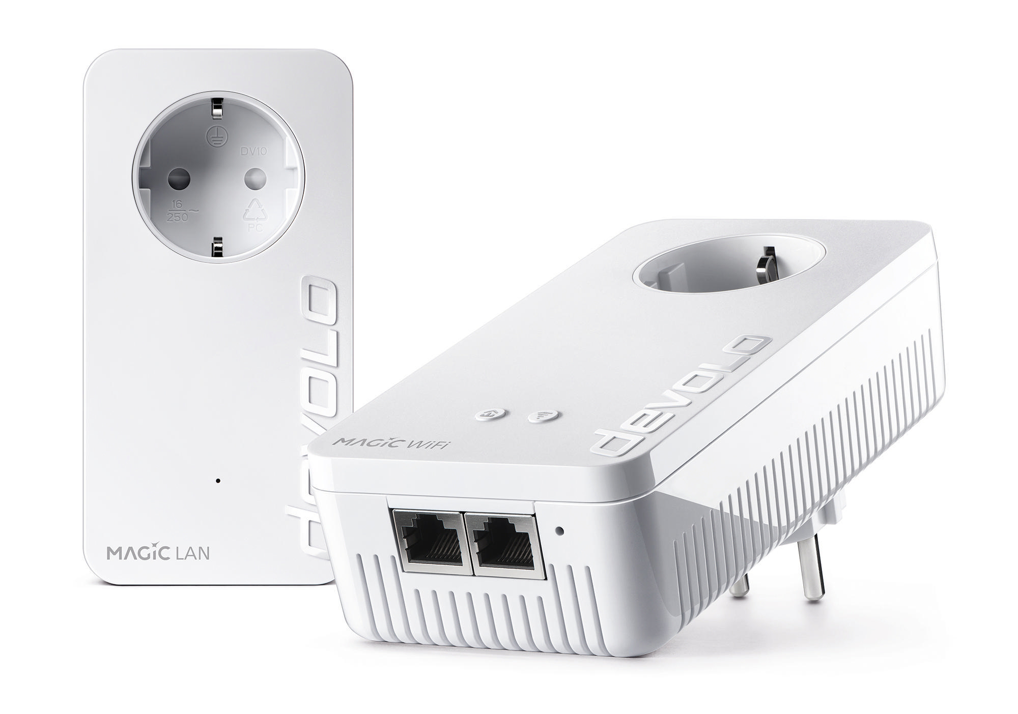 DEVOLO Magic 2 WiFi Starter Kit + Magic 1 WiFi Single Powerline Adapter 2400 Mbit/s Kabellos und Kabelgebunden