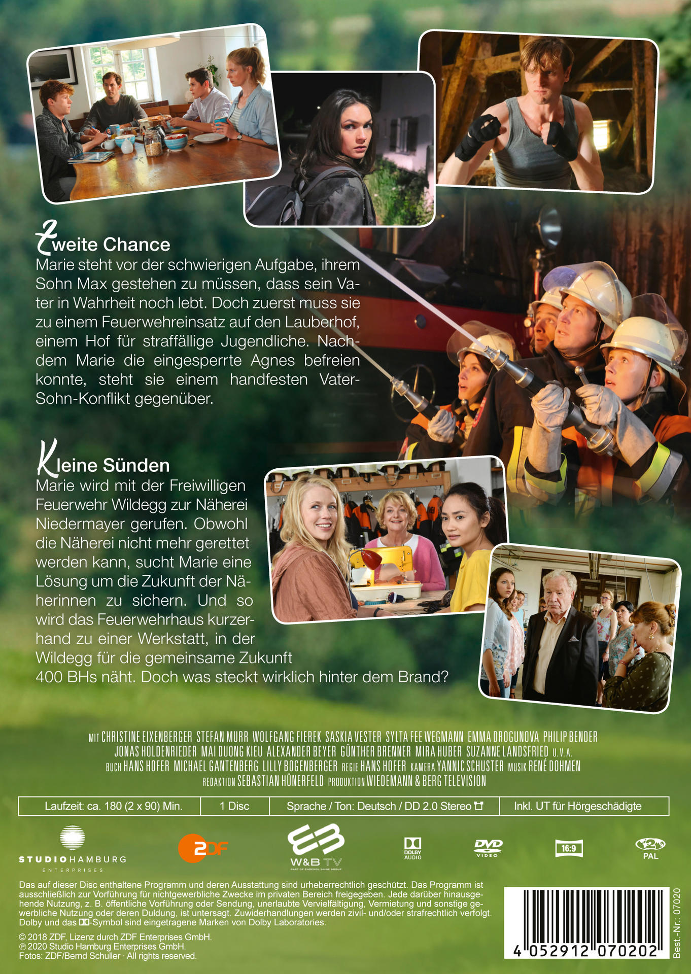 DVD-Cover mit Schauspielern in einer Szene. Text auf Deutsch. Titel: Kleine Sünden.