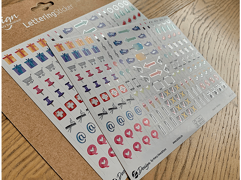 AVERY ZWECKFORM Lettering Sticker, bunt, 54543 — Foto 4 von 4