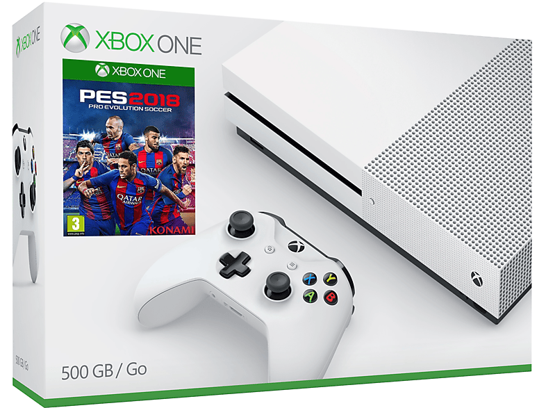 MICROSOFT XBox One S 500GB + PES 2018 Oyun Konsolu Fiyat & Özellik