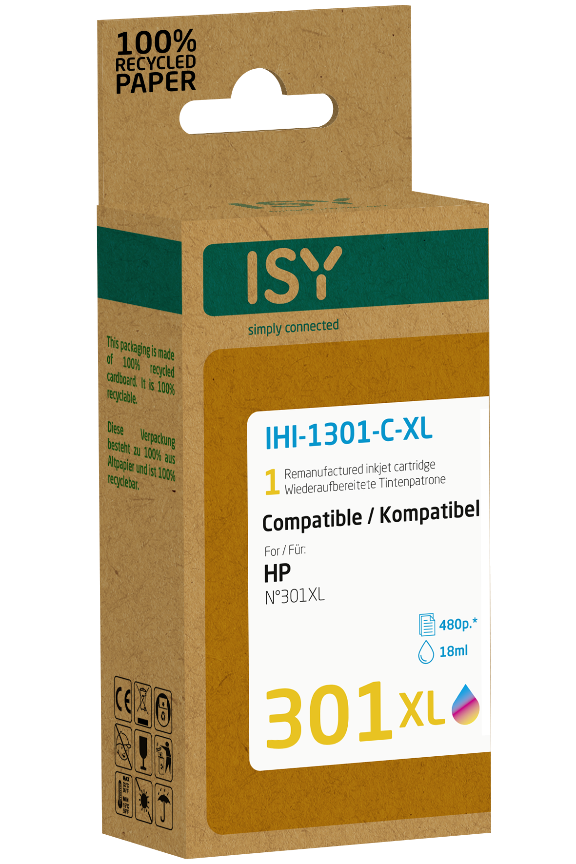 ISY IHI-1301-C-XL mehrfarbig Tintenpatrone