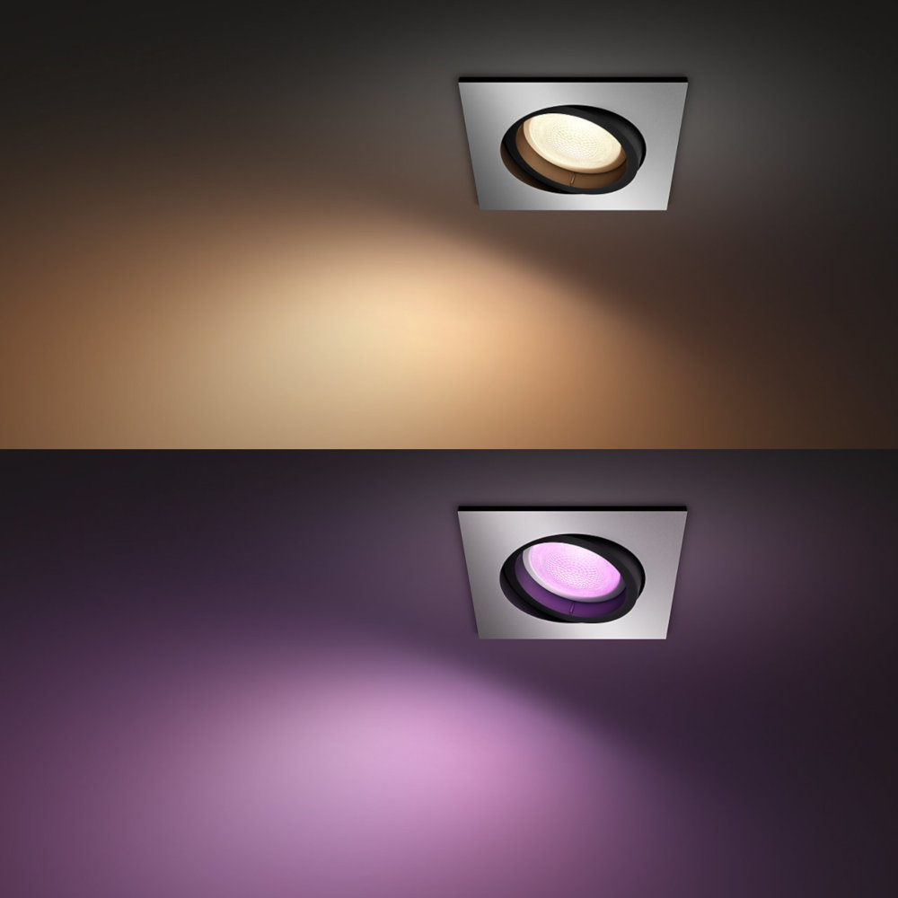 PHILIPS HUE Spot encastrable Smart Centura RGB Gris (5055148P7)