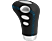 LAMPA Cobra Sebváltógomb bőr, fekete kék cérnával