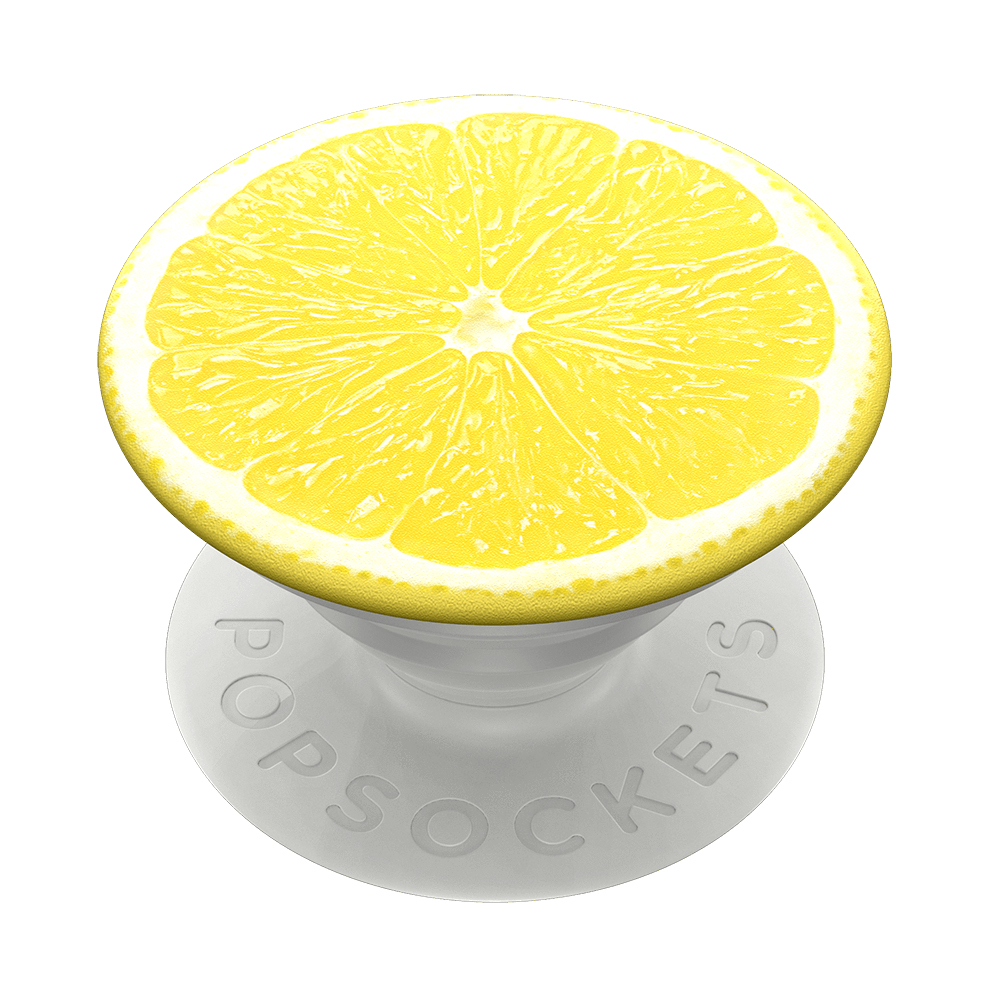 Soporte Adhesivo Popsockets pucker up popgrip y agarre para tabletas con top intercambiable universal amarillo