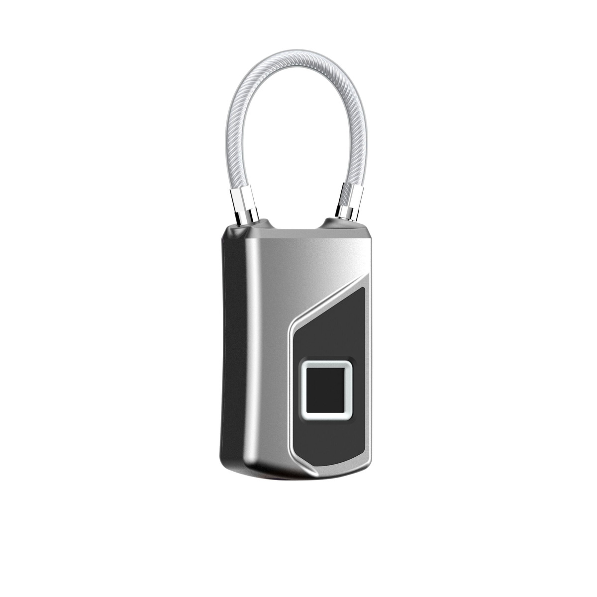 Candado -  muvit iO Digital Arco flexible, IP66, Hasta 10 entradas de huella, Plata
