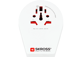 SKROSS World to CH/I/BRA - Reiseadapter (Weiss)