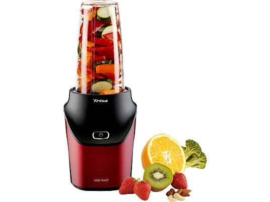 TRISA Nutri Blender Energy Boost - Pied mixeur (Noir/Rouge)