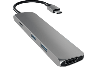 SATECHI PASSTHROUGH - Adapter (Grau)