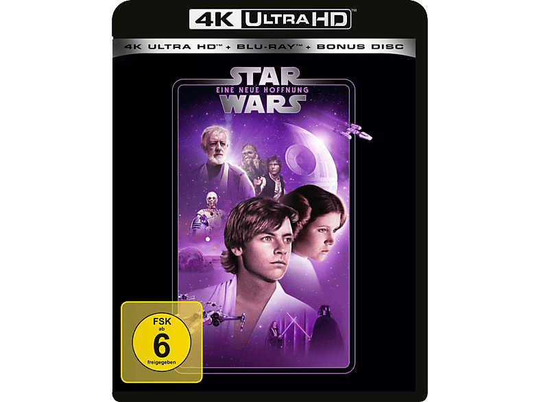 Blu-ray IV Episode Eine - Ultra Blu-ray HD Wars: Star 4K neue + Hoffnung