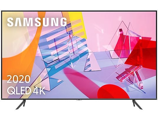 TV QLED 50" - Samsung 50Q60T, 4K UHD, Smart TV, HDR 10+, IA, Quantum Processor 4K, Asistentes de voz, Negro